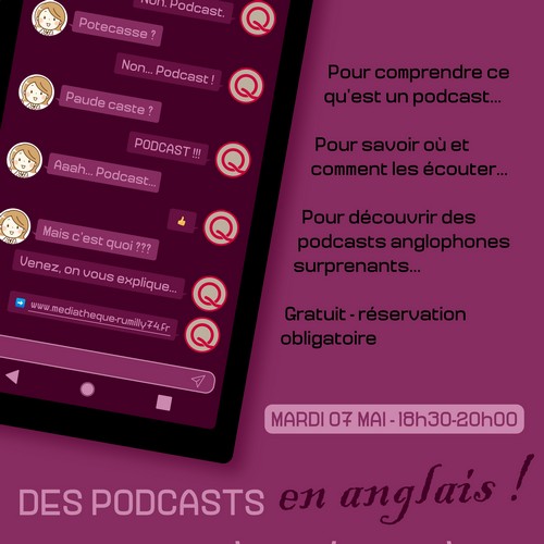 S&eacute;ance d'&eacute;coute de podcasts anglophones - 2019