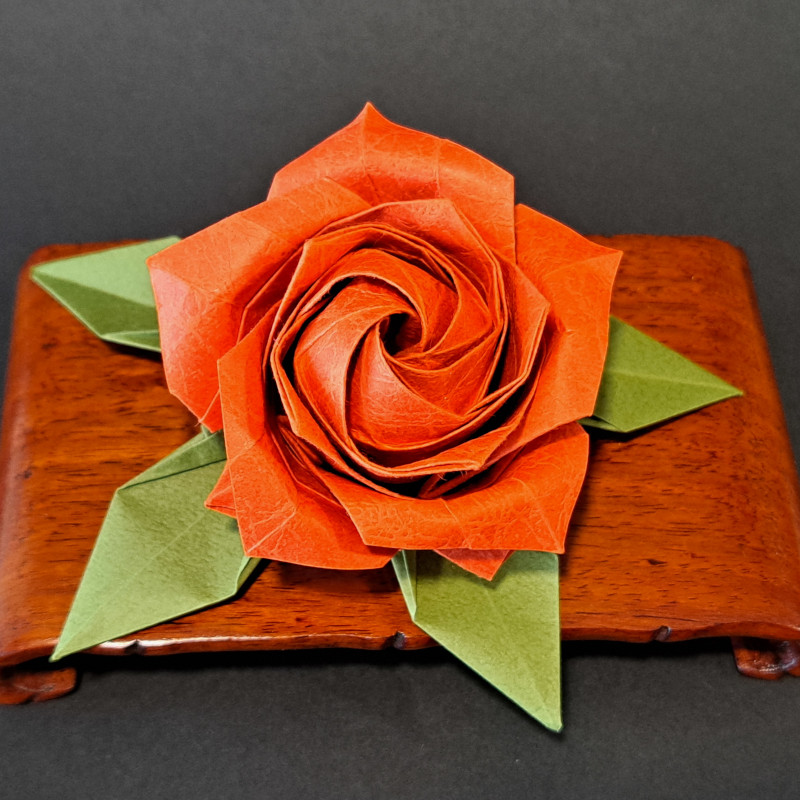 Rose &agrave; cinq p&eacute;tales cr&eacute;&eacute;e par Naomiki Sato